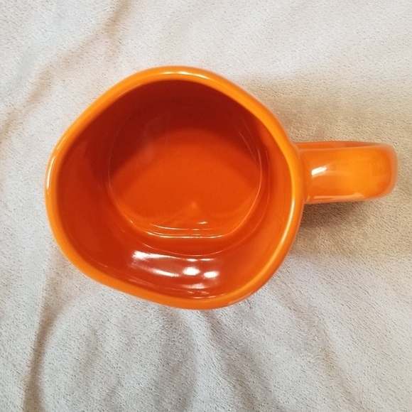 Rae Dunn Happy Halloween Seasonal Holiday Coffee Mug. Solid Orange. NWT. - Picture 2 of 4